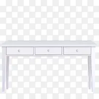 白色简洁常用办公桌子