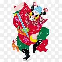 卡通手绘京剧