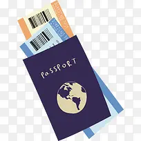 矢量国外旅行机票