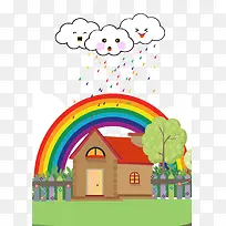 雨后彩虹小屋