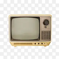 卡其色年代已久的电视机古代器物
