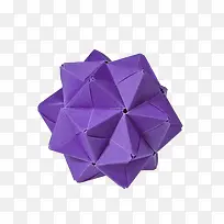 紫色花折纸