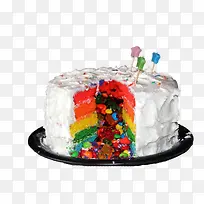 彩虹胚蛋糕