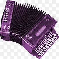紫色漂亮手风琴