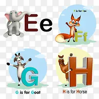 动物字母教育课堂