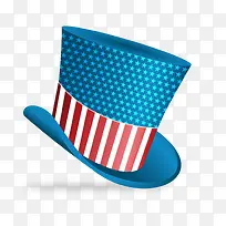 美国独立日素材小丑帽子矢量图
