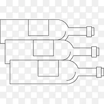 酒瓶线条