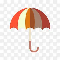 灰红色的雨伞