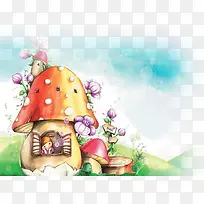 童趣六一蘑菇房子
