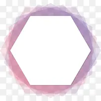 紫色六边形标题框
