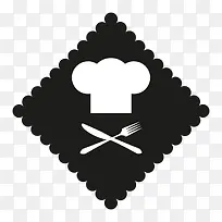 西餐厅宣传用餐巾图标