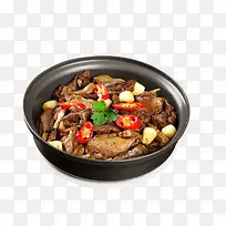 黑色碗干锅鸭食品餐饮