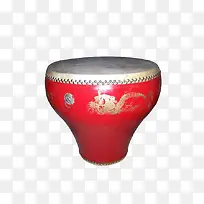 红色牛皮鼓