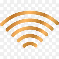 金色WiFi图形