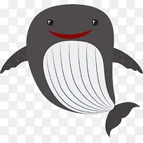 世界海洋日开心的须鲸