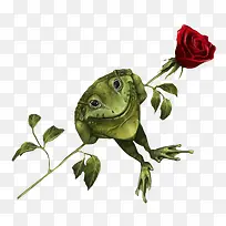 青蛙和玫瑰