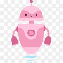 粉色自信机器人