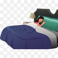 一个正在睡觉的女士