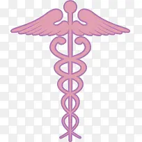 紫色的医院标志设计
