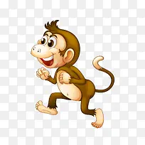 跑步的猴子PNG下载