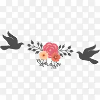 花圈手绘