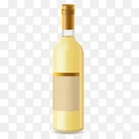 黄色瓶子的红酒瓶图案