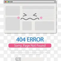 纠结表情报错页面