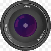 紫色尼康专用防抖镜头