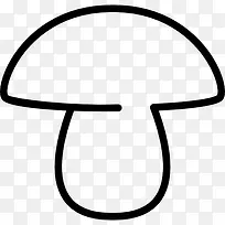 蘑菇的轮廓图标