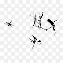 水彩燕子