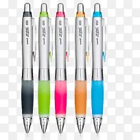 5种颜色的黑色水笔