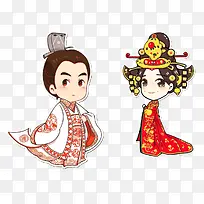 中国古代君王情侣头像