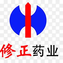 修正药业蓝色logo