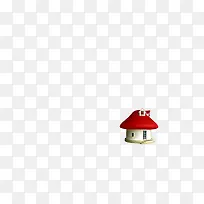 红色屋顶小房子