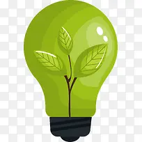 世界环境日绿色灯泡