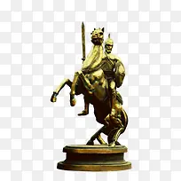 欧洲勇士战神雕刻铜像