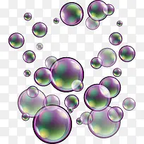 紫色漂浮泡泡