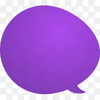 紫色语言气泡矢量图
