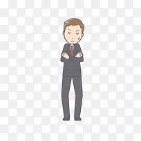 郁闷的男人手绘图
