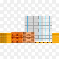 装修房屋材料矢量图