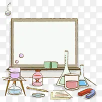 手绘化学实验小器材