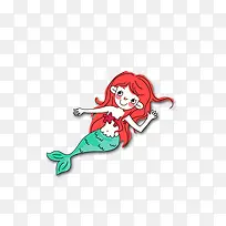 红头发的美人鱼