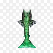 绿色斑点创意美人鱼尾巴