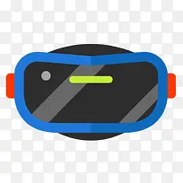 虚拟现实影音科技VR眼镜矢量素材