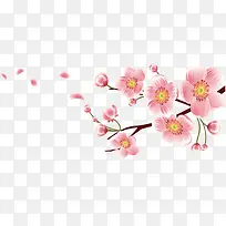 新春粉色梅花装饰