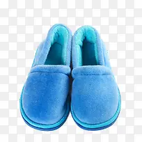 冬季保暖蓝色棉鞋