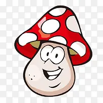 卡通手绘创意蘑菇头