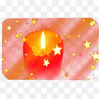 祈福的烛光