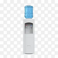 蓝色解渴饮水机正面塑料瓶饮用水
