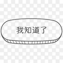 创意合成我知道了卡通文字